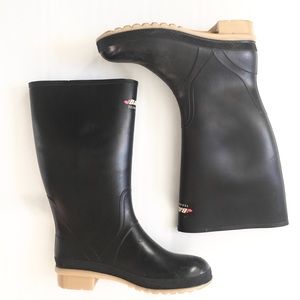 BAFFIN TECHNOLOGY Tall Rubber Rain Boots Black 10
